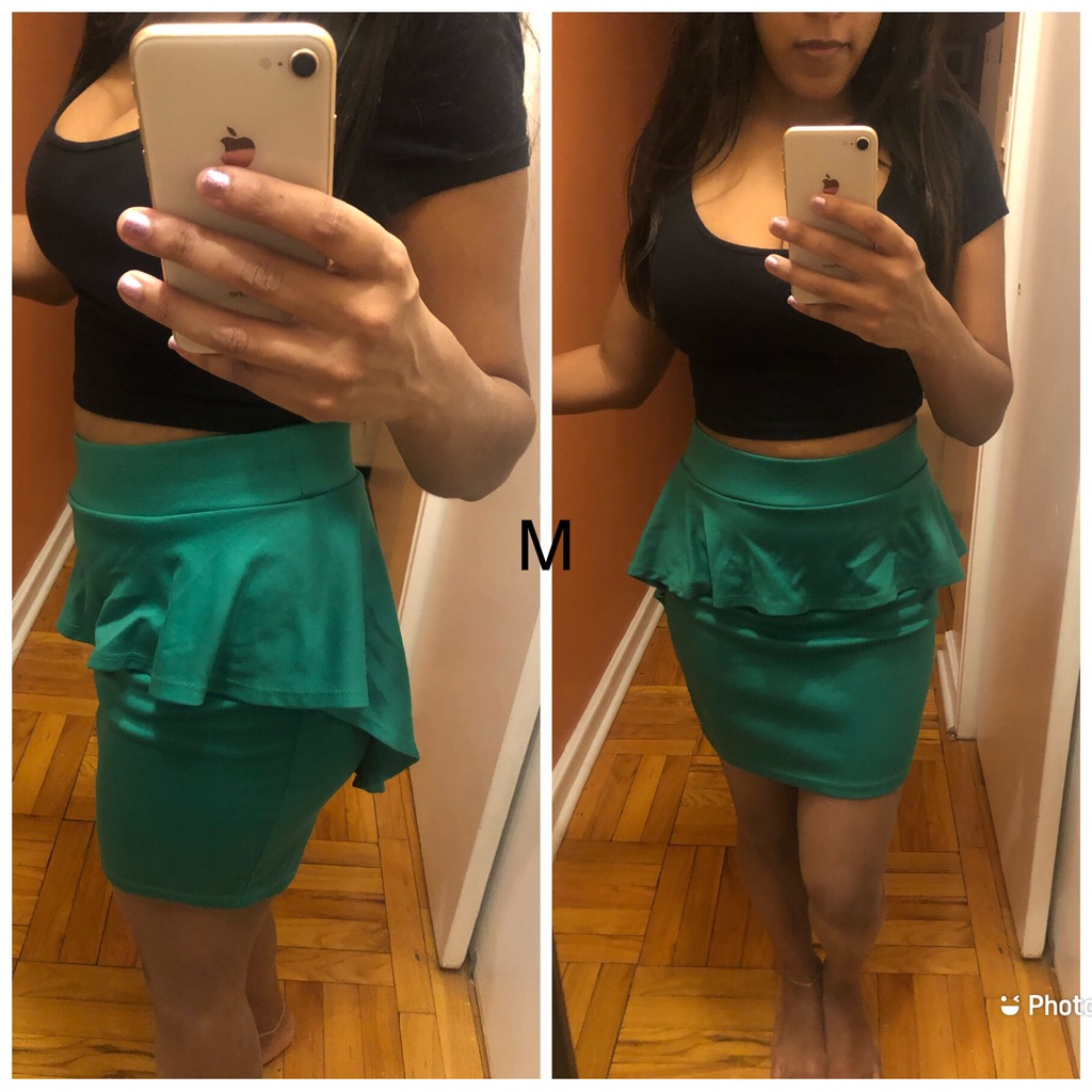 Mini Peplum Skirt Medium